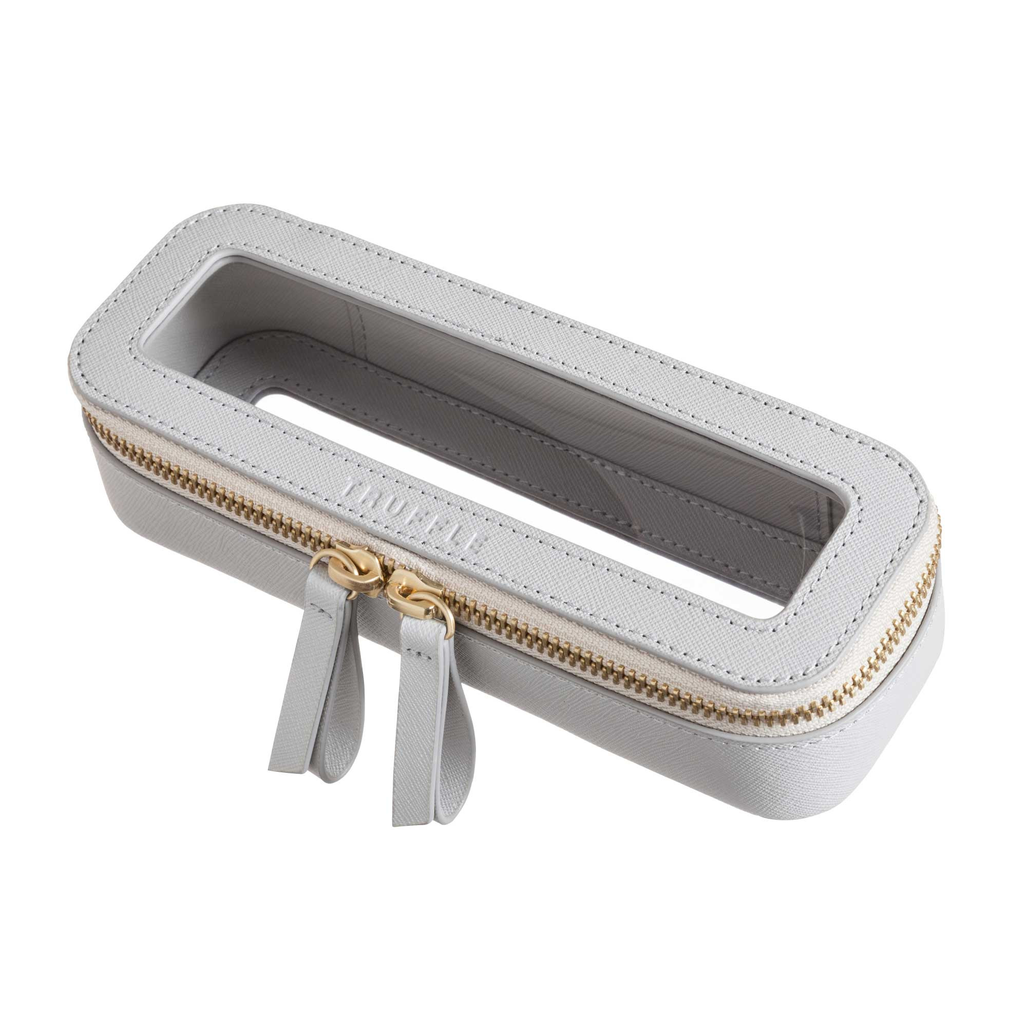 Clarity Mini Jetset Case - Mini Leather Bag | Truffle | TRUFFLE