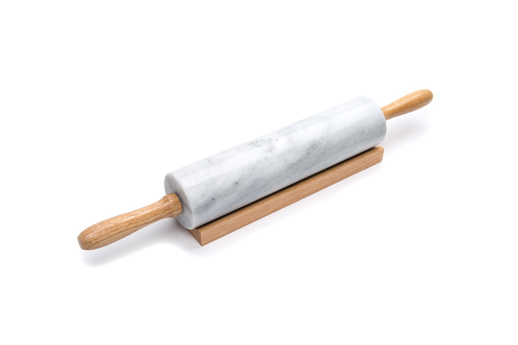 Fox Run Polished Marble Rolling Pin with Wooden Cradle, 10-Inch Barrel, White | Amazon (US)