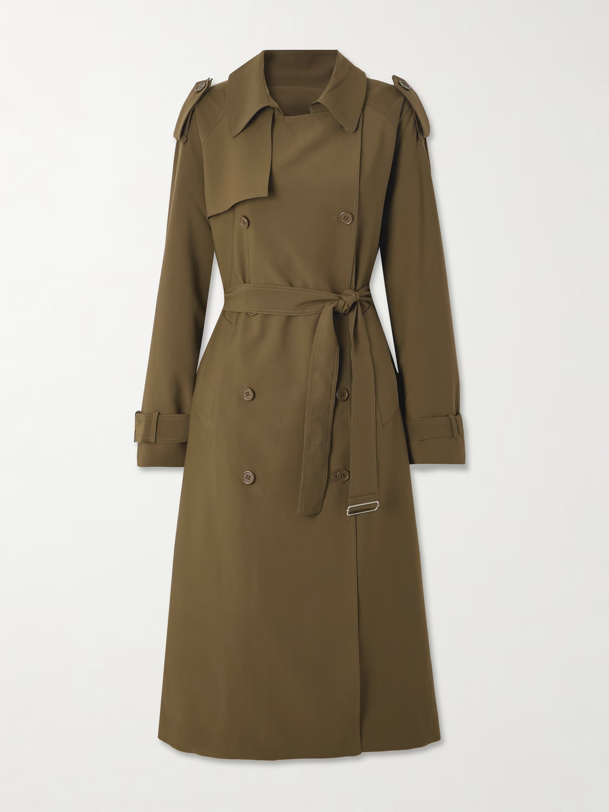 Veyron double-breasted belted shell trench coat | NET-A-PORTER (UK & EU)