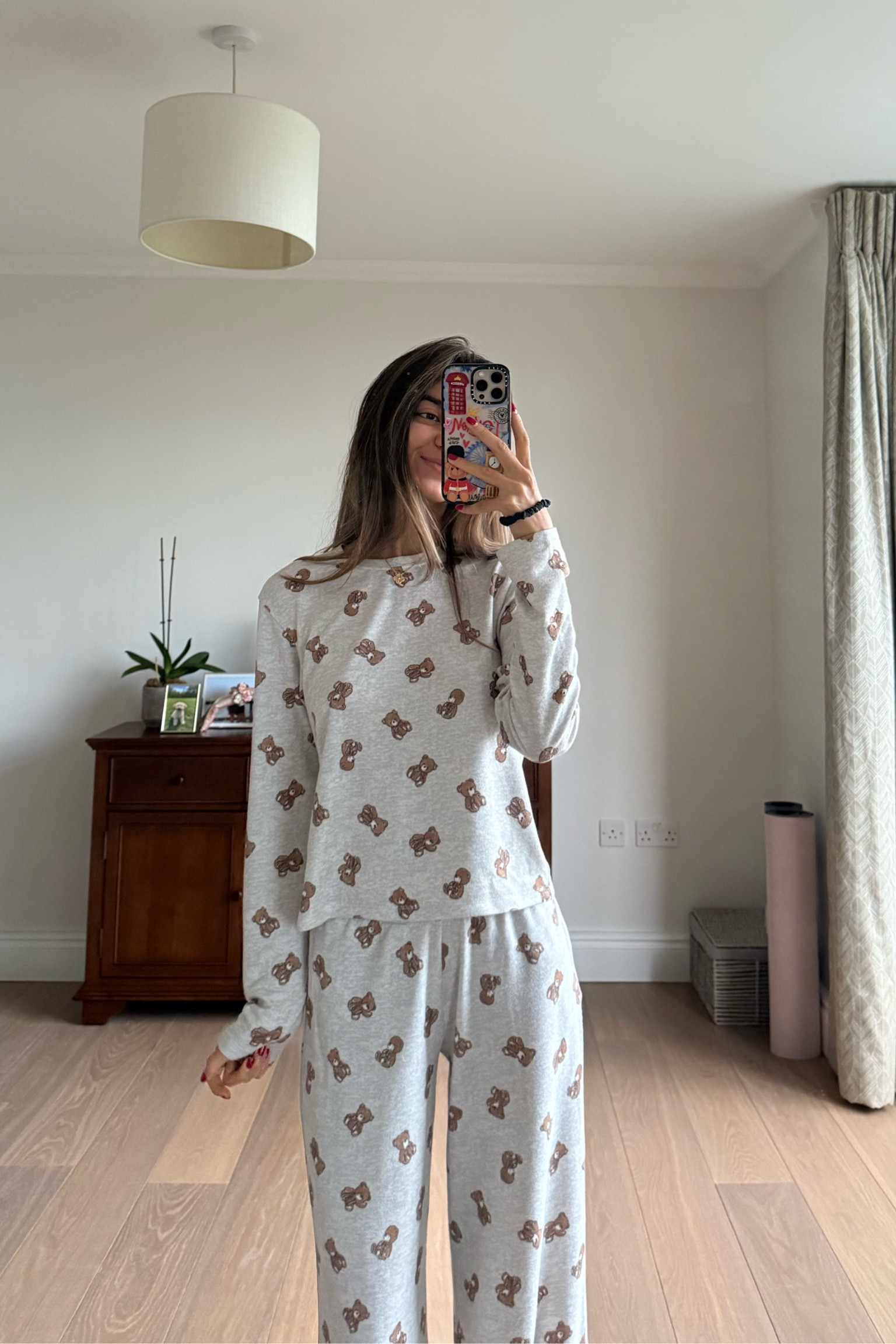 cozy autumn pyjama 🧸☁️🤍