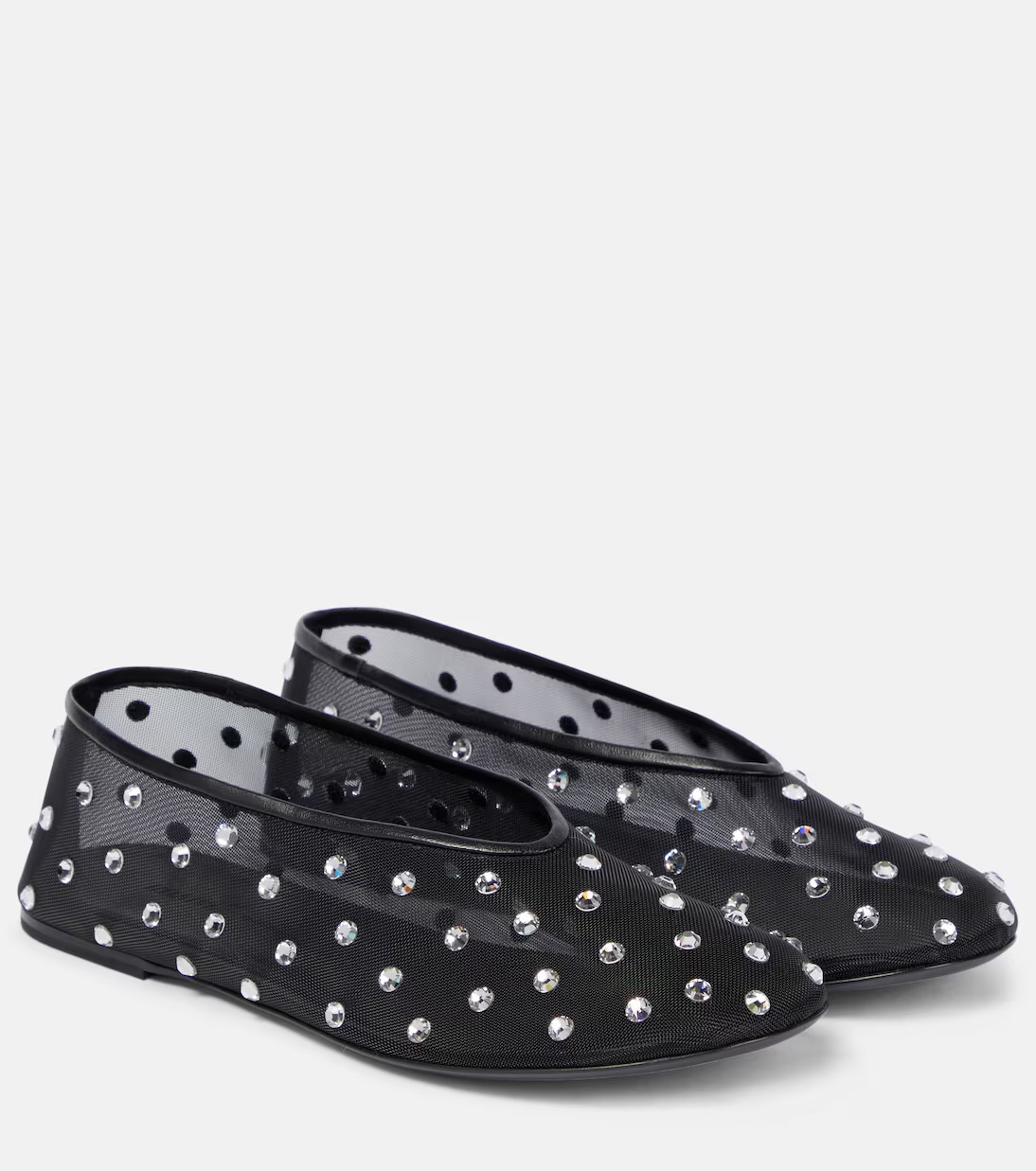 Marcy crystal-embellished ballet flats | Mytheresa (UK)