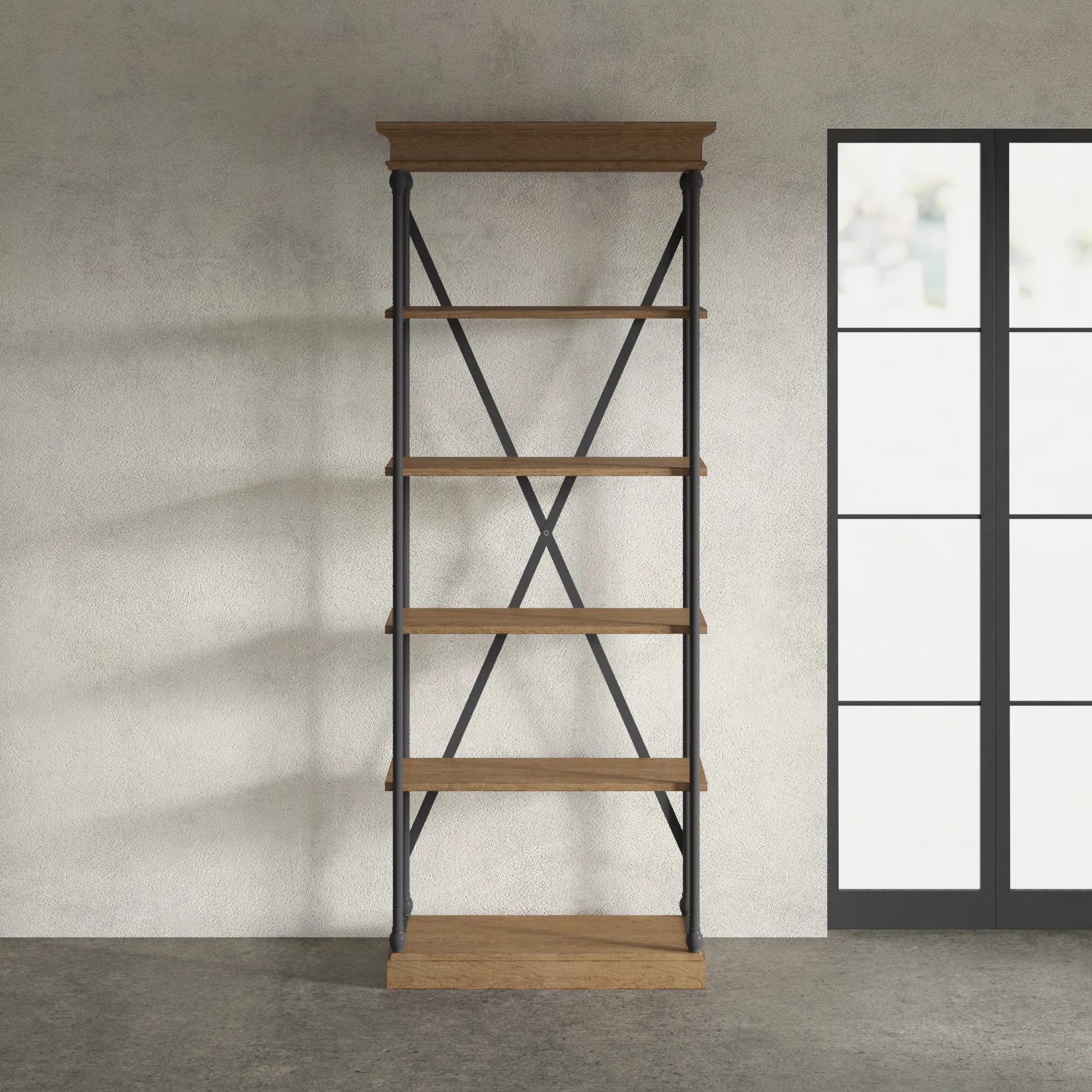 Kyler 84.25'' H x 33'' W Etagere Bookcase | Wayfair North America