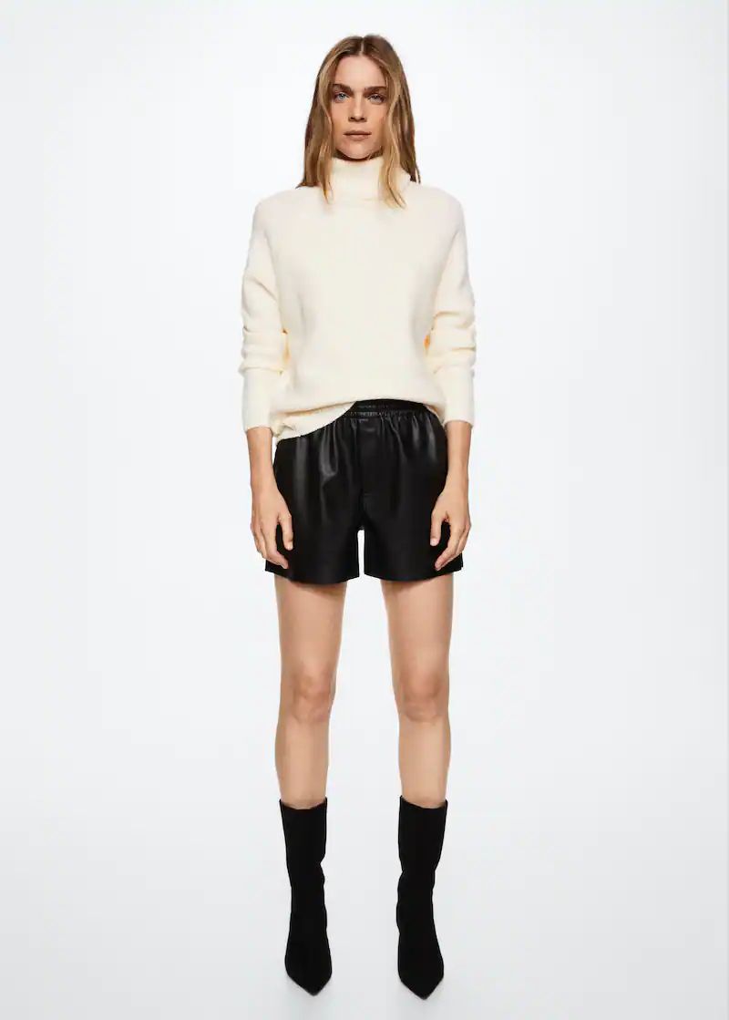 Turtle neck sweater -  Women | Mango USA | MANGO (US)