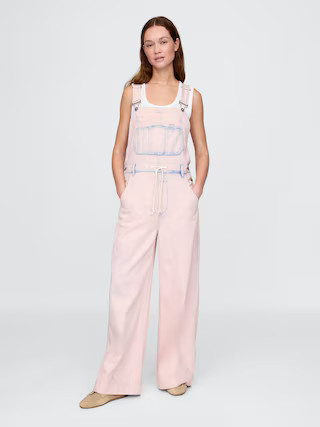 UltraSoft Denim Baggy Overalls | Gap (US)