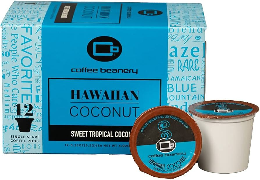 Hawaiian Coconut Single Serve Coffee Pods | 12ct | 100% Specialty Arabica Coffee | Gourmet Flavor... | Amazon (US)