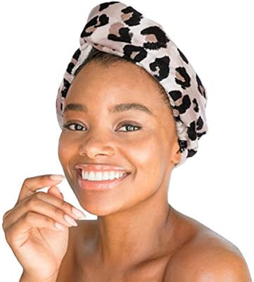 Kitsch Microfiber Hair Towel Wrap for Women, Hair Turban for Drying Wet Hair, Easy Twist Hair Tow... | Amazon (US)