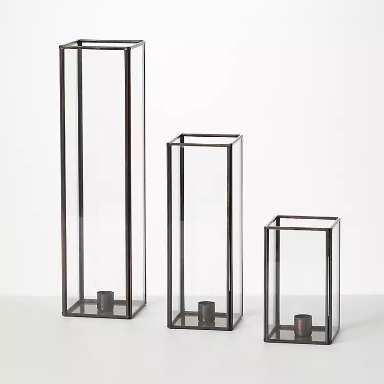 Tall Frame 3-pc. Tapered Candle Holder Set | Kirkland's Home