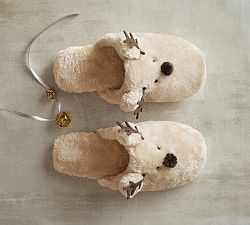 Reindeer Slippers | Pottery Barn (US)