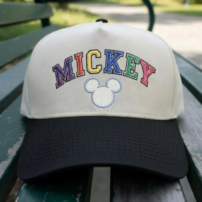 Mickey Mouse Embroidered Baseball Hat, Disney Baseball Cap, Retro Mickey Dad Hat, Disney Vacation... | Etsy (Global)