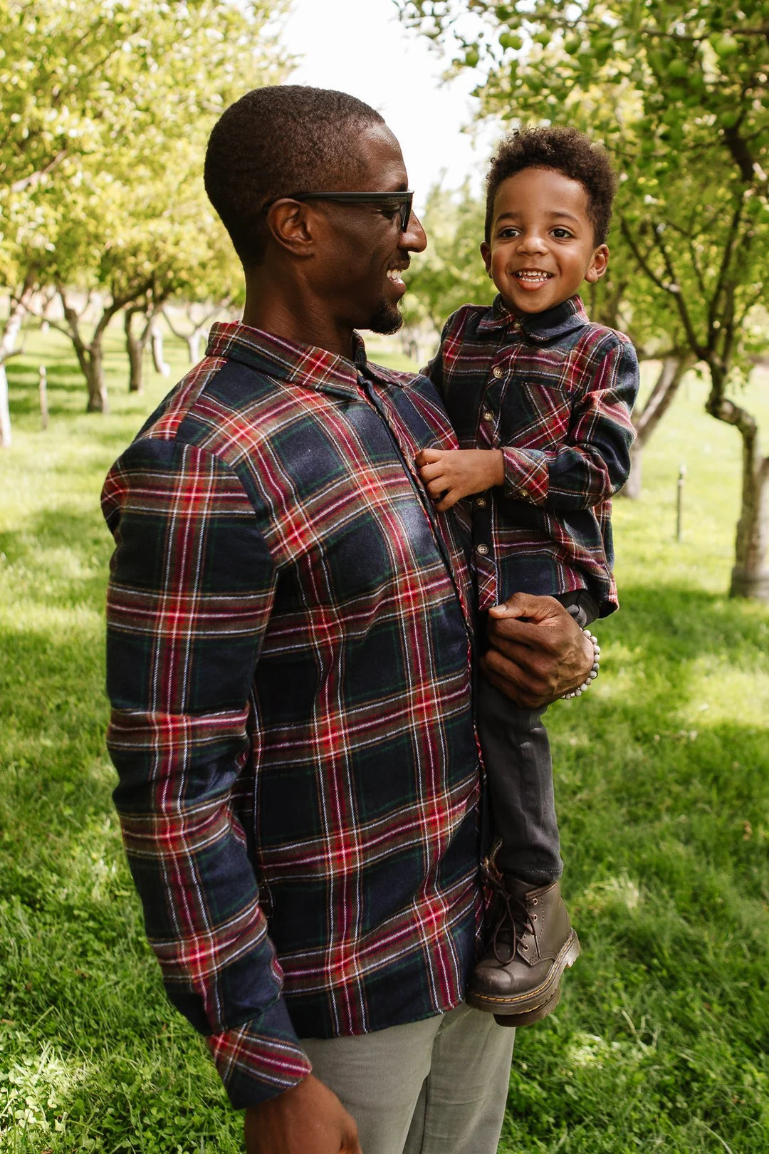 Boys John Shirt in Madeline Navy Plaid | Ivy City Co