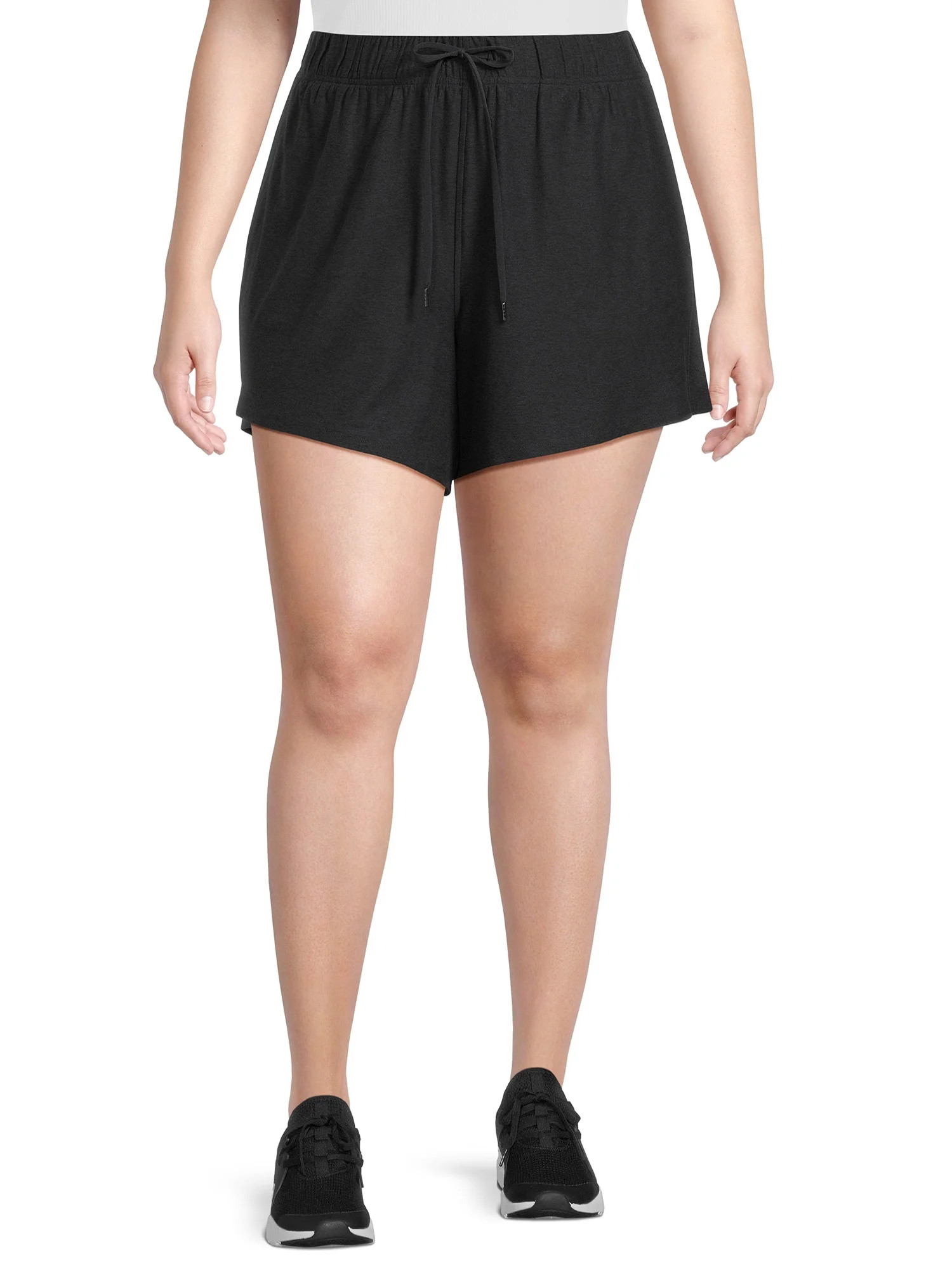 Athletic Works Women's and Women’s Plus Size ButterCore Soft Performance Gym Shorts, 5.5” Ins... | Walmart (US)