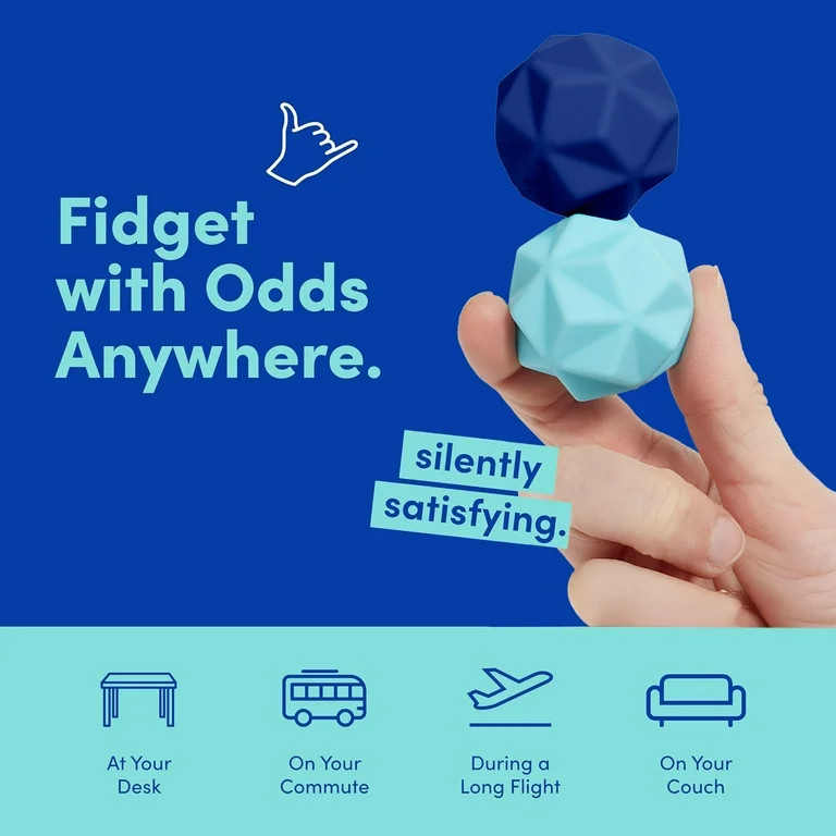 Speks Magnetic Fidget Ball Blue Set of 2 | Walmart (US)