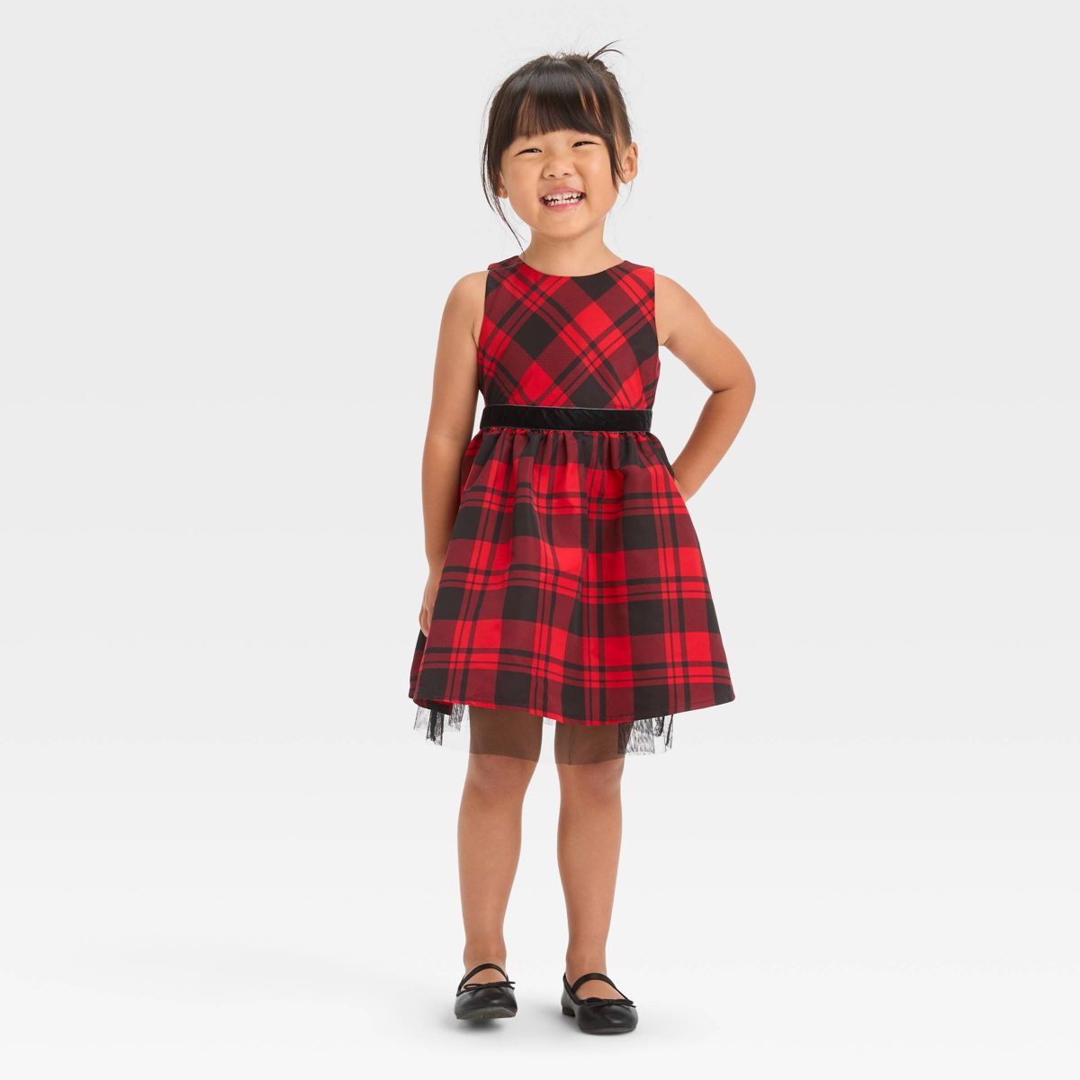 Toddler Girls' Plaid Dress - Cat & Jack™ Red | Target