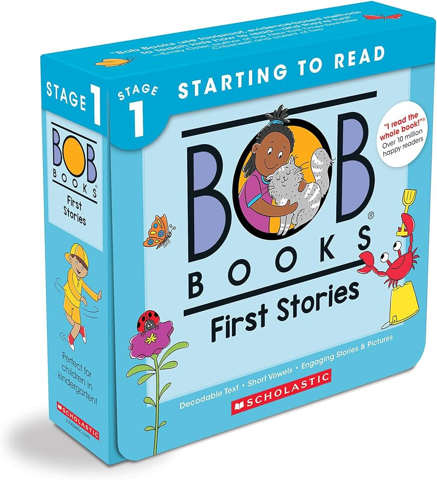 Bob Books - First Stories Box Set of 12 Paperbacks | Decodable Phonics Books, Ages 4 and up, Kind... | Amazon (US)