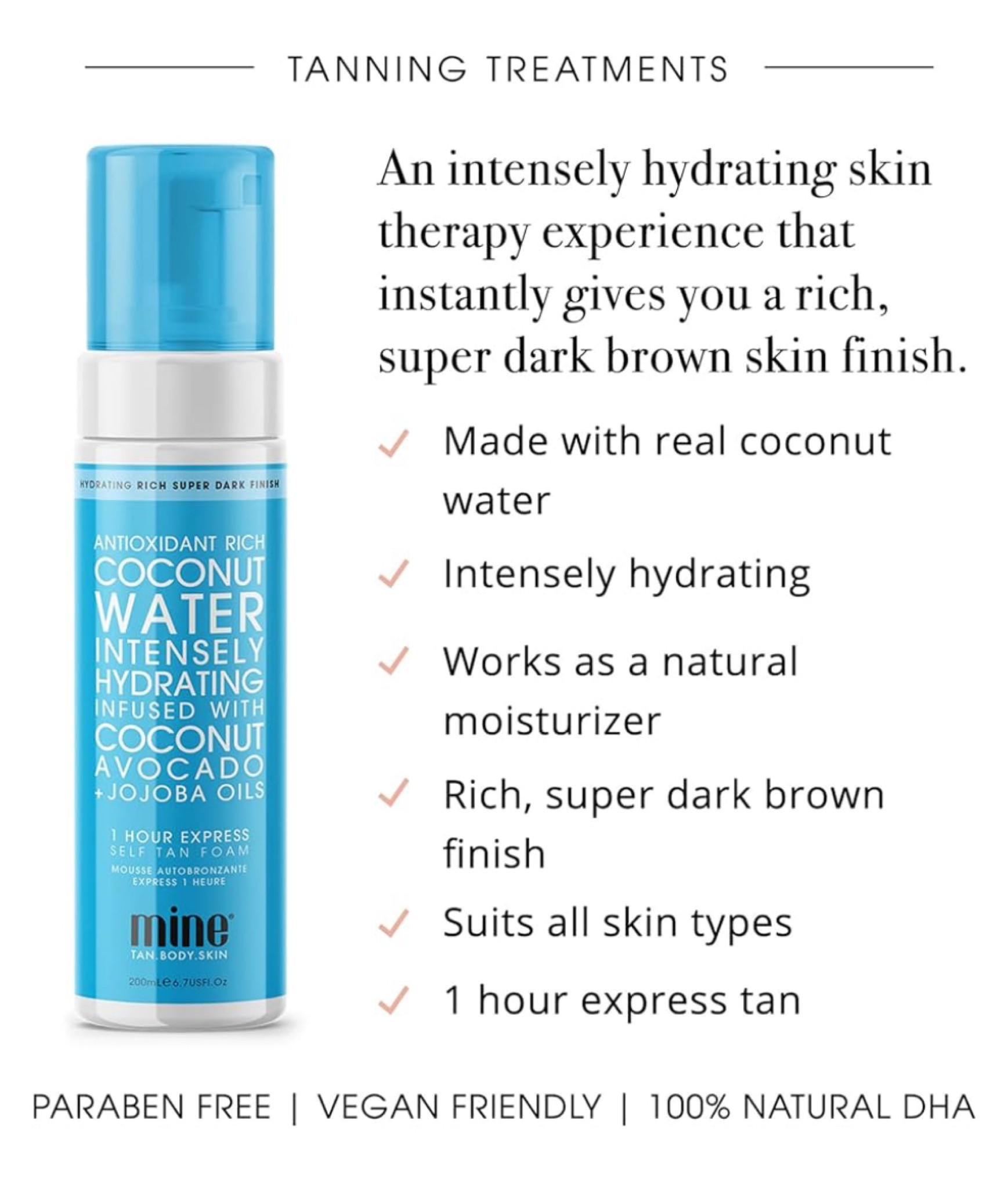 
MineTan Coconut Water Based Self Tanner | Delivers a Flawless, Streak-Free Super Dark Brown Finish That Restores Skin Hydration, World's First Coconut Water Based Sunless Tanner, 100% Vegan


#LTKbeauty #LTKU #LTKswim