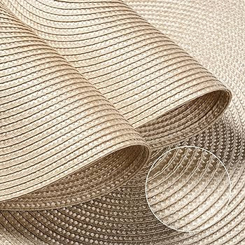 FunWheat Round Braided Placemats Set of 6 Table Mats for Dining Tables Woven Washable Non-Slip Pl... | Amazon (US)