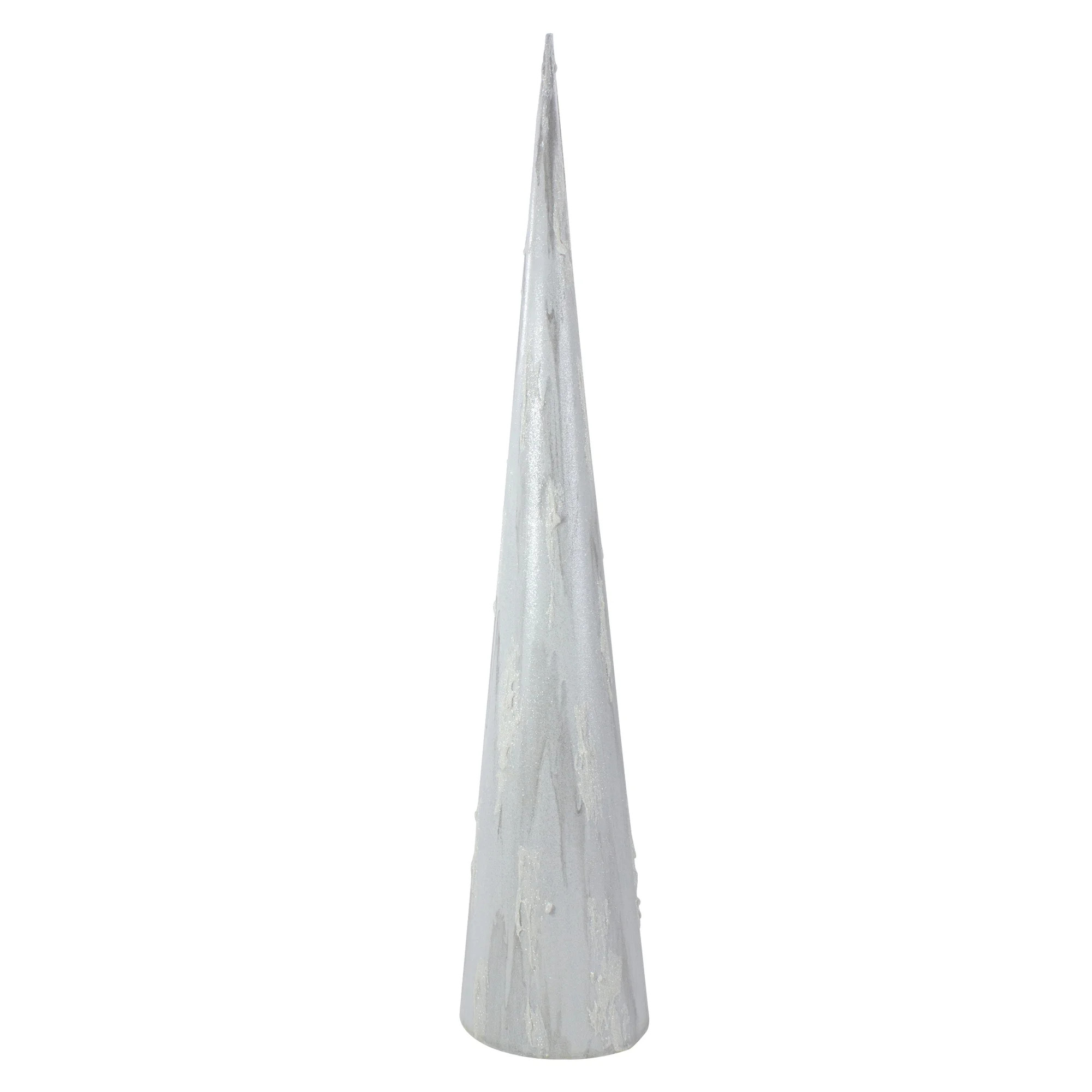 Northlight 30" White and Gray Marbled Tabletop Christmas Tree | Walmart (US)