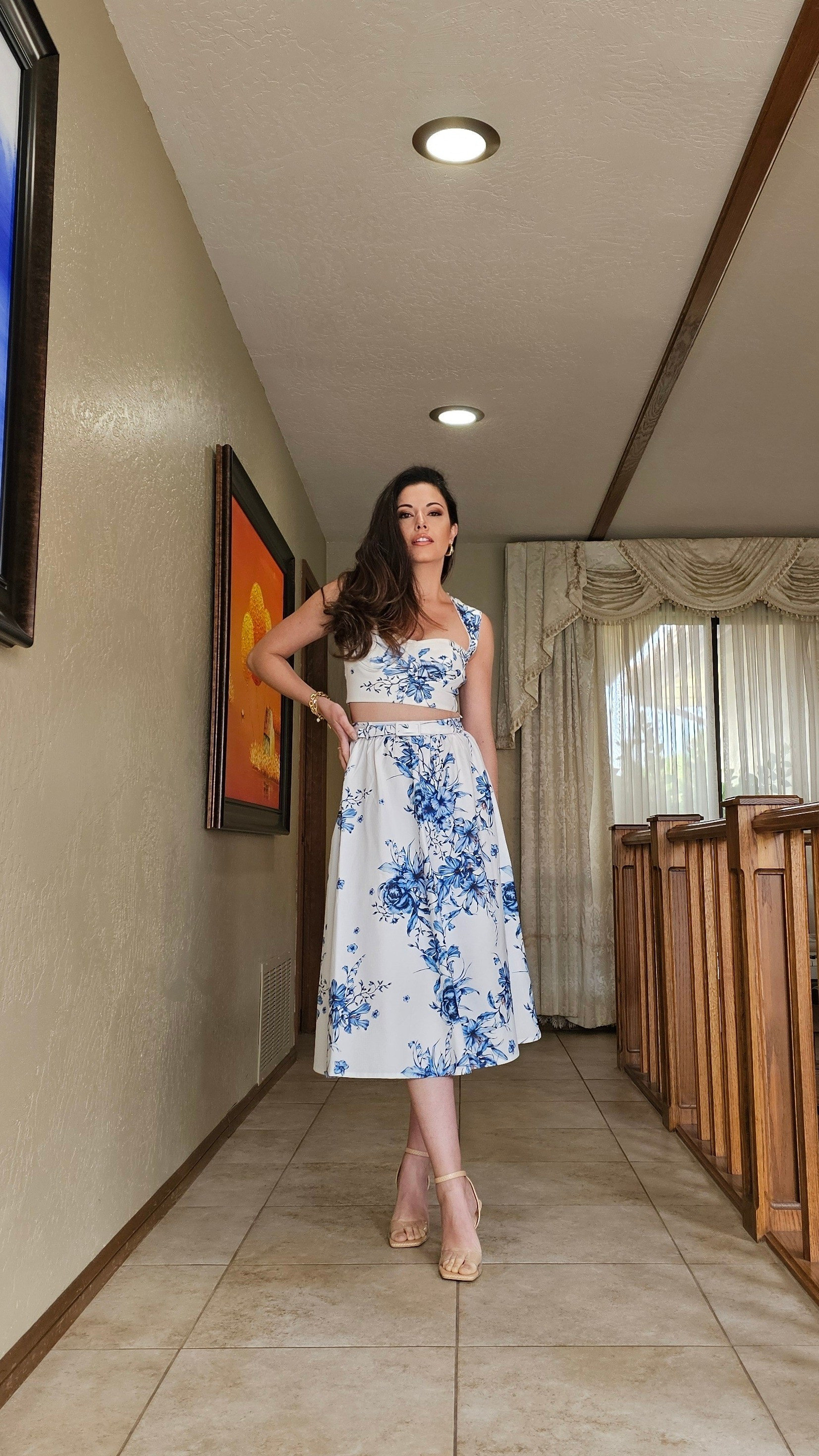 This fits true to size! In love with this set - the skirt and top are absolutely beautiful, slightly strechy, and the material is thick, feels high quality! Absolutely love it. I'm 5'5" for reference, 34b, wearing size small. - mothers day- elegant skirt set- wedding guest- spring outfit- mid skirt

#LTKFindsUnder50 #LTKStyleTip #LTKFindsUnder100