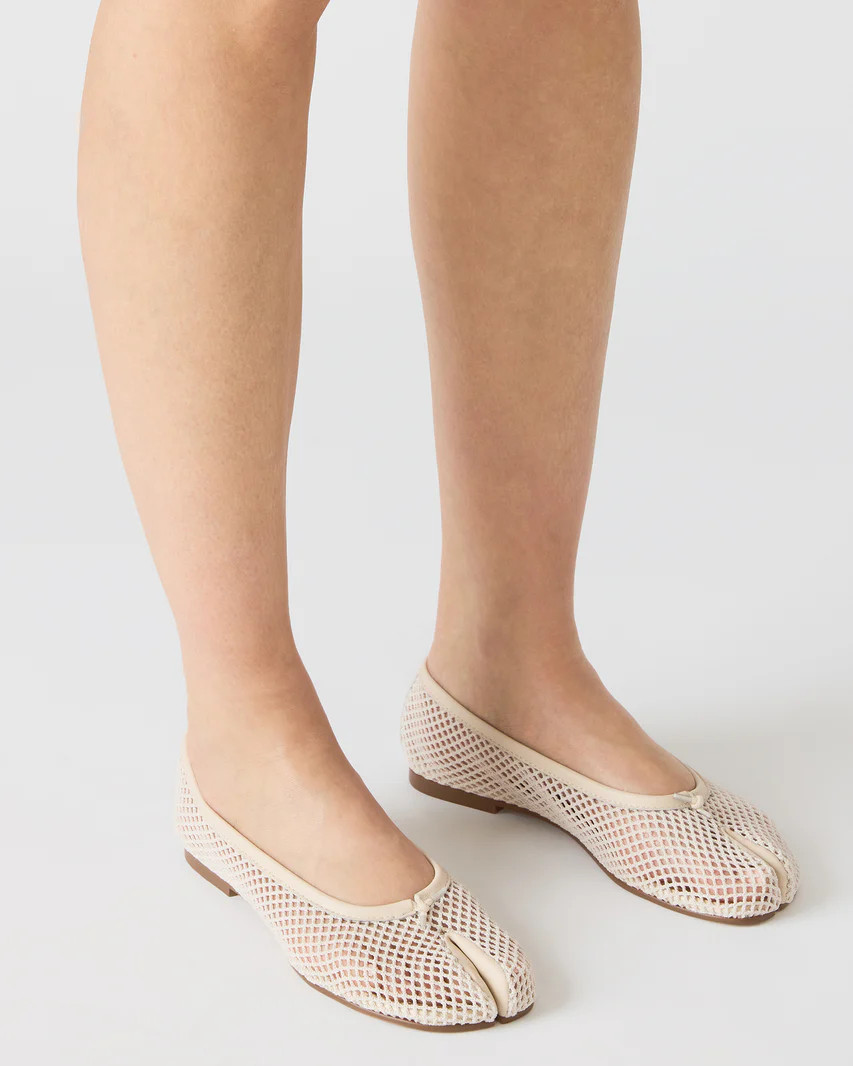 CALICO Bone Mesh Split Toe Tabi Women's Ballet Flat | Steve Madden (US)