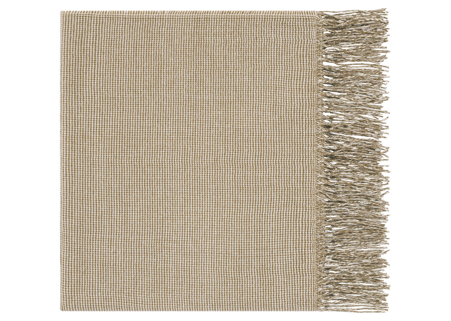 Marlow Check Throw Ivory/Mushroom | Urban Barn