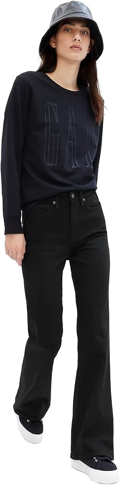GAP Women's High Rise Flare Denim Jeans | Amazon (US)