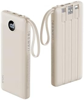 VRURC Portable Charger Power Bank,10000mAh Travel Essentials Battery Pack, 5 Outputs 2 Inputs Sli... | Amazon (US)