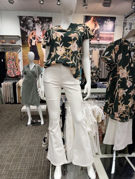 Maurices 30% off sitewide / Atwood Flutter Sleeve Blouse / work outfit / work top / work blouse / white pants / spring outfit / summer outfit / dressy look / dressy outfit / floral top 

#LTKsalealert #LTKover40 #LTKfindsunder50