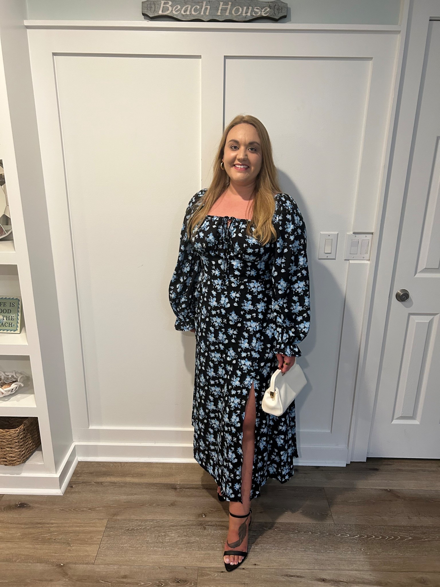 Wedding guest dress, Amazon dress, maxi dress, floral dress, spring dress, spring style, black and blue, black dress, clutch, handbag, black heels, target heels, heeled sandals, pointed toe heels

#LTKTravel #LTKFindsUnder50 #LTKShoeCrush