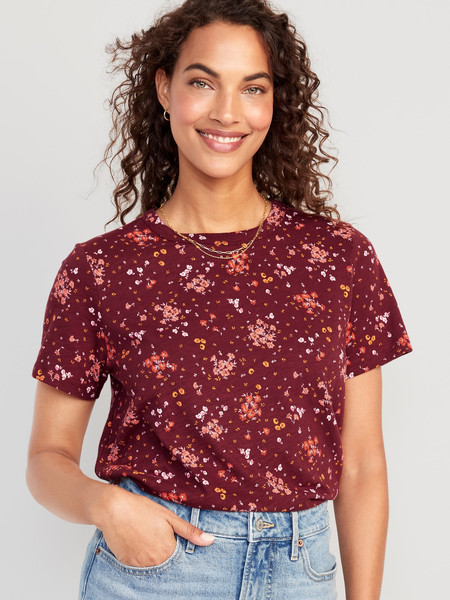 EveryWear Printed Slub-Knit T-Shirt for Women | Old Navy (US)