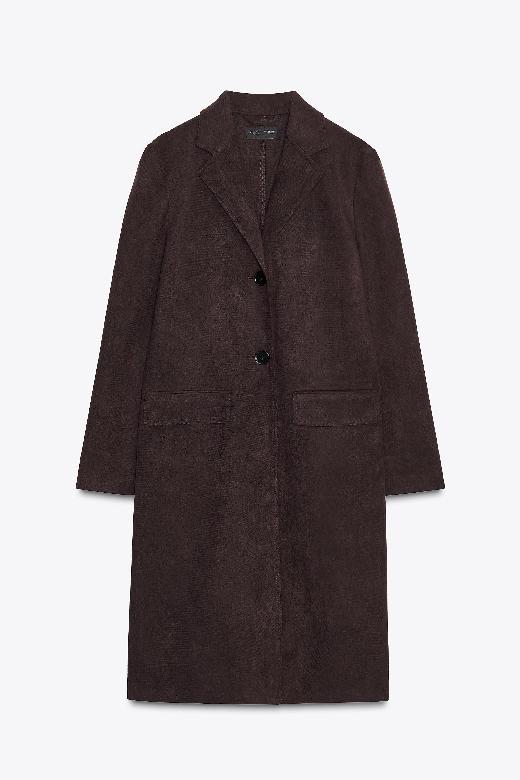 FAUX SUEDE TAILCOAT | Zara US