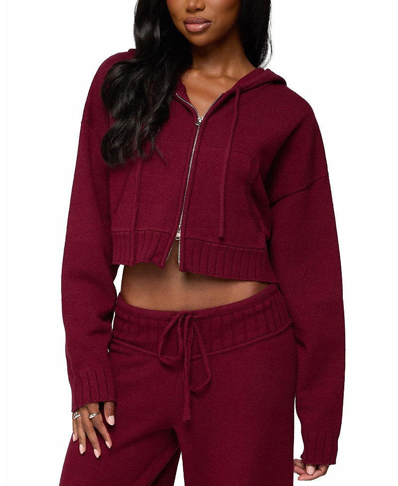 Edikted Russell Knit Hooded Cardigan | Bloomingdale's (US)