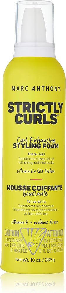 Marc Anthony Strictly Curl Enhancing Styling Foam , Extra Hold - Vitamin E & Silk Proteins Transf... | Amazon (US)