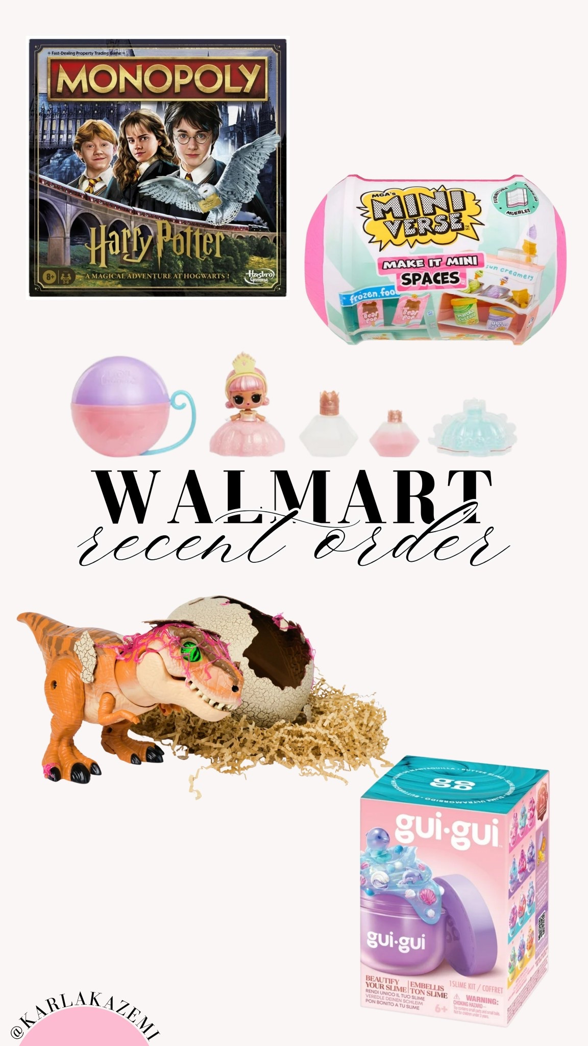 Got these delivered SAME DAY! On deal at Walmart and I’m so so excited to show the kiddos at Christmas! 

Most of these are deal! 

LOL Surprise princess, dinosaur hatch, mini verse, Harry Potter, monopoly, family games, family game night, slime, GUI GUI slime, presents for kids, gifts for boys, gifts for girls, gifts for kids, gift inspo. 

#LTKCyberWeek #LTKKids #LTKGiftGuide