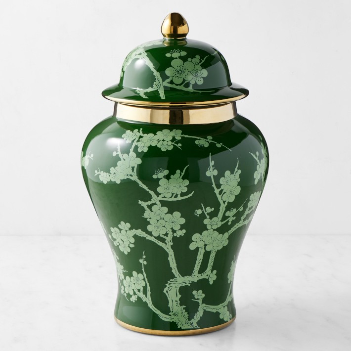 Green Ginger Jar, Cherry Blossom | Williams-Sonoma