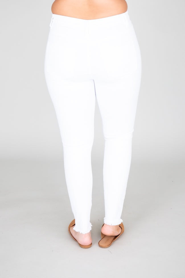 The Chelsie White Jeans | Pink Lily