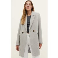 Stradivarius Manteau En Laine Mélangée Gris Mélangé S | Stradivarius (FR)