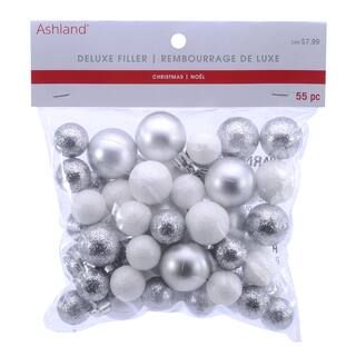 White & Silver Ornament Deluxe Filler Mix by Ashland® | Michaels Stores