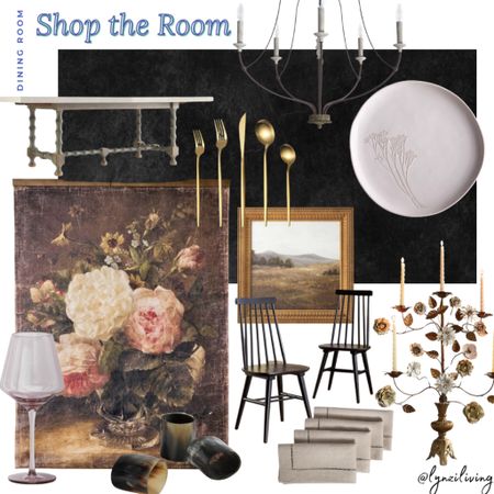 Shop the Room - Dining Room 

Dining room inspo, dining room inspiration, dining room design, dining room furniture, dining room wallpaper, dining room wall art, tablescape, dining room centerpiece, rustic dining table, Wayfair furniture, Wayfair dining table, gold flatware, Walmart finds, cheap flatware, rose wall art, tapestry wall art, floral wall art, pink wine glass, colored wine glass, target finds, horn napkin rings, black napkin rings, linen napkins, beige napkins, black dining chairs, gold framed wall art, landscape wall art, Target wall art, large candelabra, anthro finds, Anthropologie home, Target home, black wallpaper, textured wallpaper, Etsy finds, Etsy wallpaper, botanical dinner plate, beautiful chandelier, unique chandelier, Wayfair chandelier 

#LTKhome