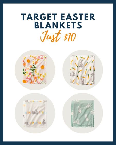 Shop these Target Easter blankets - just $10 each!

#LTKFind #LTKhome #LTKkids