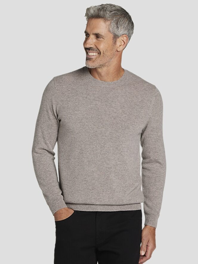 Joseph Abboud Modern Fit Crew Neck Cashmere Sweater | Sweaters | Men's Wearhouse | The Men's Wearhouse