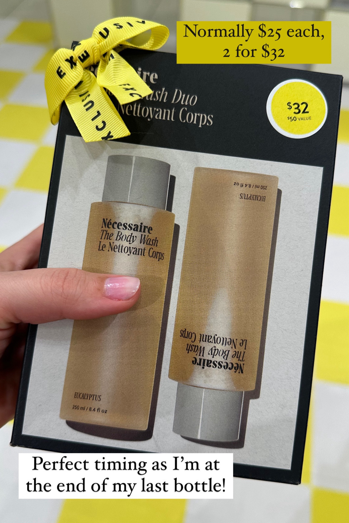 I absolutely love this body wash from Necessaire and especially the relaxing Eucalyptus scent. It’s a spa moment in your own shower. This price is basically BOGO free! 

#LTKHome #LTKBeauty #LTKxNSale