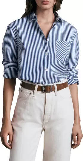 Striped Twist Short Sleeve Shift … curated on LTK