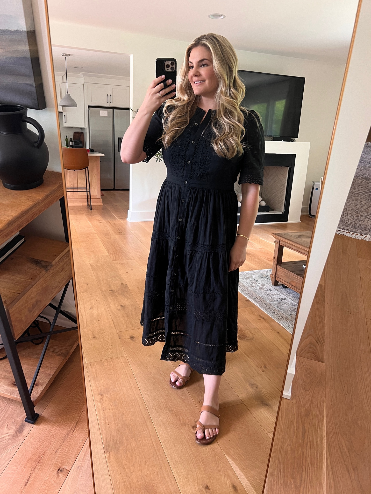 The perfect black dress with lace. Can be dressed up or down! I’m in a size large and it’s perfect. 
.
.
.
Spring dress, summer dress, Charleston outfit, mid size, size large, gap, women’s dress, size 10, size 12, church dress 

#LTKMidsize #LTKOver40 #LTKFindsUnder100