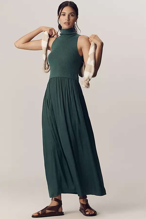 The Thea Sleeveless Twofer Maxi Dress | Anthropologie (US)