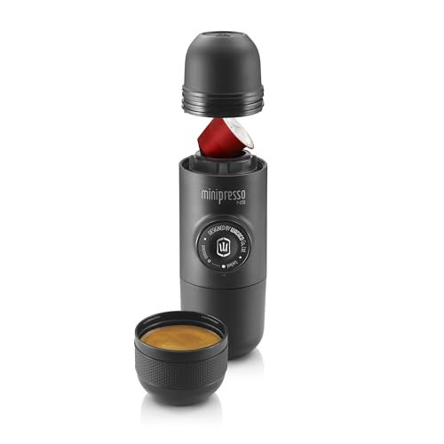WACACO Minipresso NS, Portable Espresso Machine, Compatible Original NS Capsules, Travel Coffee Maker, Manually Operated from Piston Action | Amazon (US)