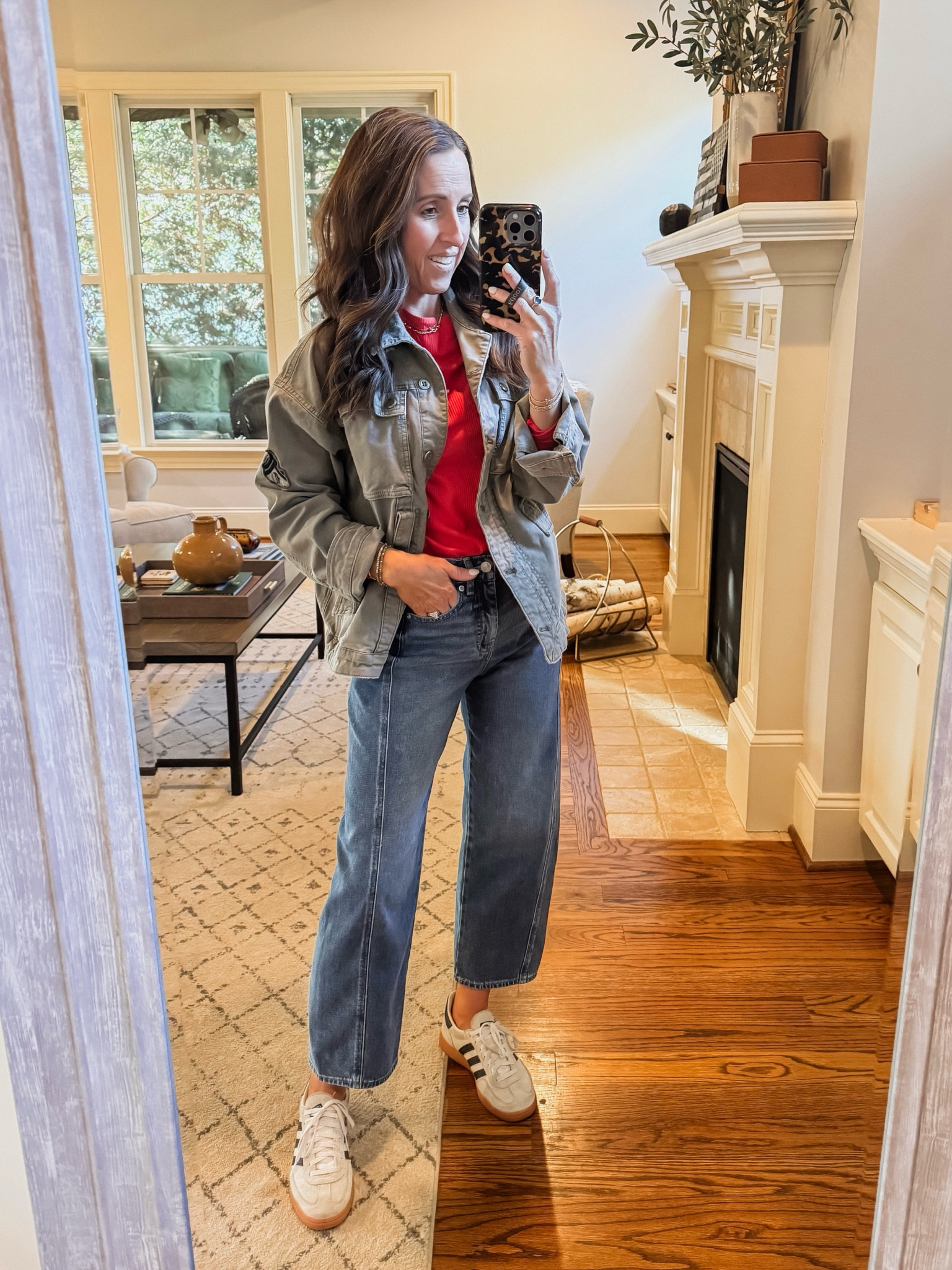 Utility jacket. Anthropologie jacket. Spring layers. 

#LTKOver40 #LTKSeasonal #LTKStyleTip