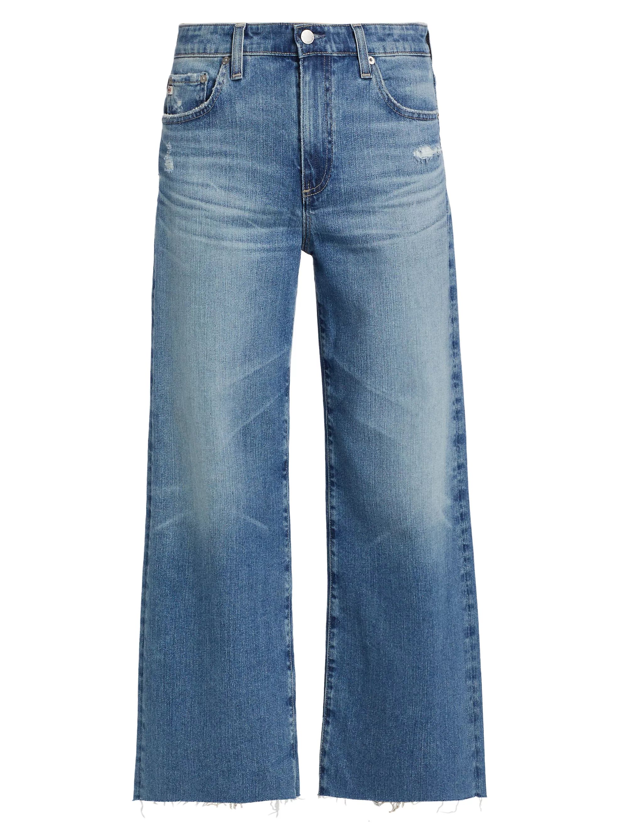 Saige High-Rise Wide-Leg Crop Jeans | Saks Fifth Avenue