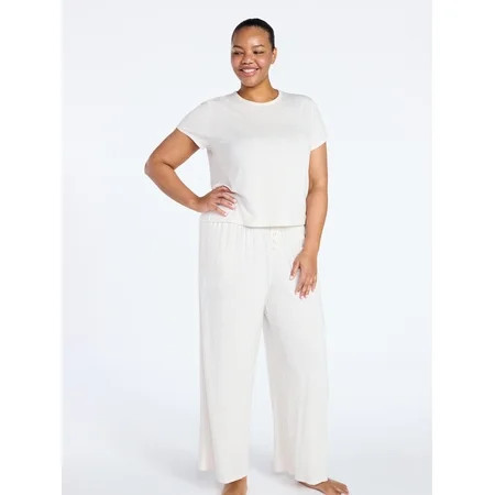 Joyspun Women’s Sleepwear Modal Pajama Long Pants 30 Inseam Sizes S-3X | Walmart (US)