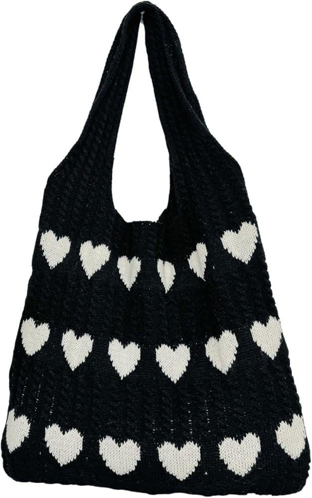 Ovida Crochet Tote Bag Mesh Beach Bag Fairycore Hobo Bag Fairy Grunge Aesthetic Shoulder Bag Y2k ... | Amazon (US)