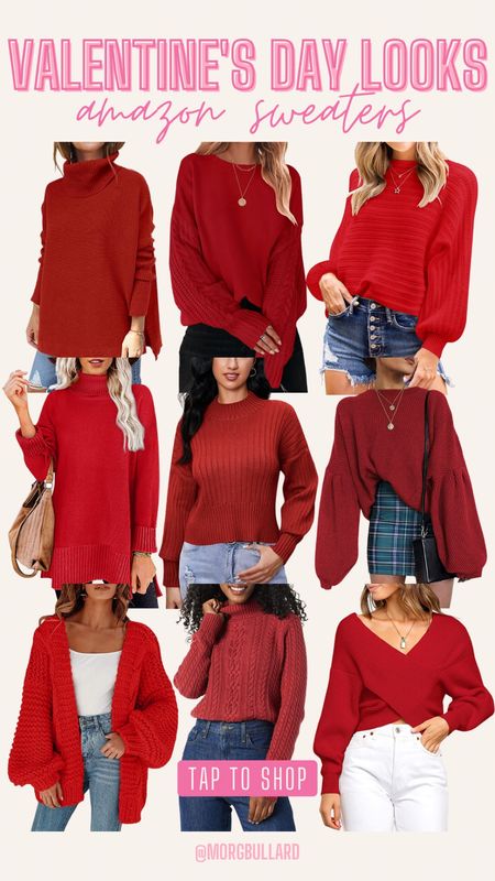 Valentines Day Looks | Vday Looks | Red Sweaters | Valentines Day Outfits 

#LTKunder50 #LTKSeasonal #LTKstyletip
